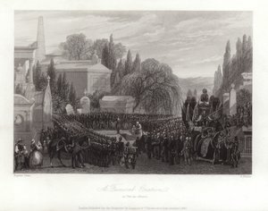 ペールラシェーズでの葬儀 作： ユージン・ルイ・ラミ